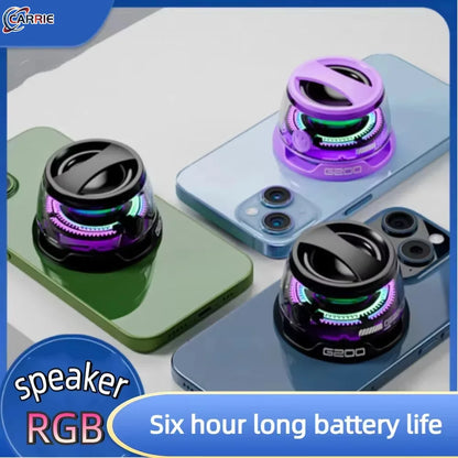 Magnetic Portable Bluetooth Speaker G200 Mini Sound Box Magnetic Bluetooth Multifunctional Rgb Speaker Bluetooth 5.3