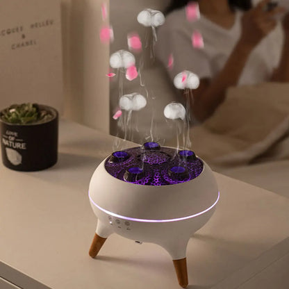 Jellyfish Air Humidifier Colorful Gradient Ambient Lights Dynamic Jellyfish Humidifier Large Capacity Water Tank Aroma Diffuser