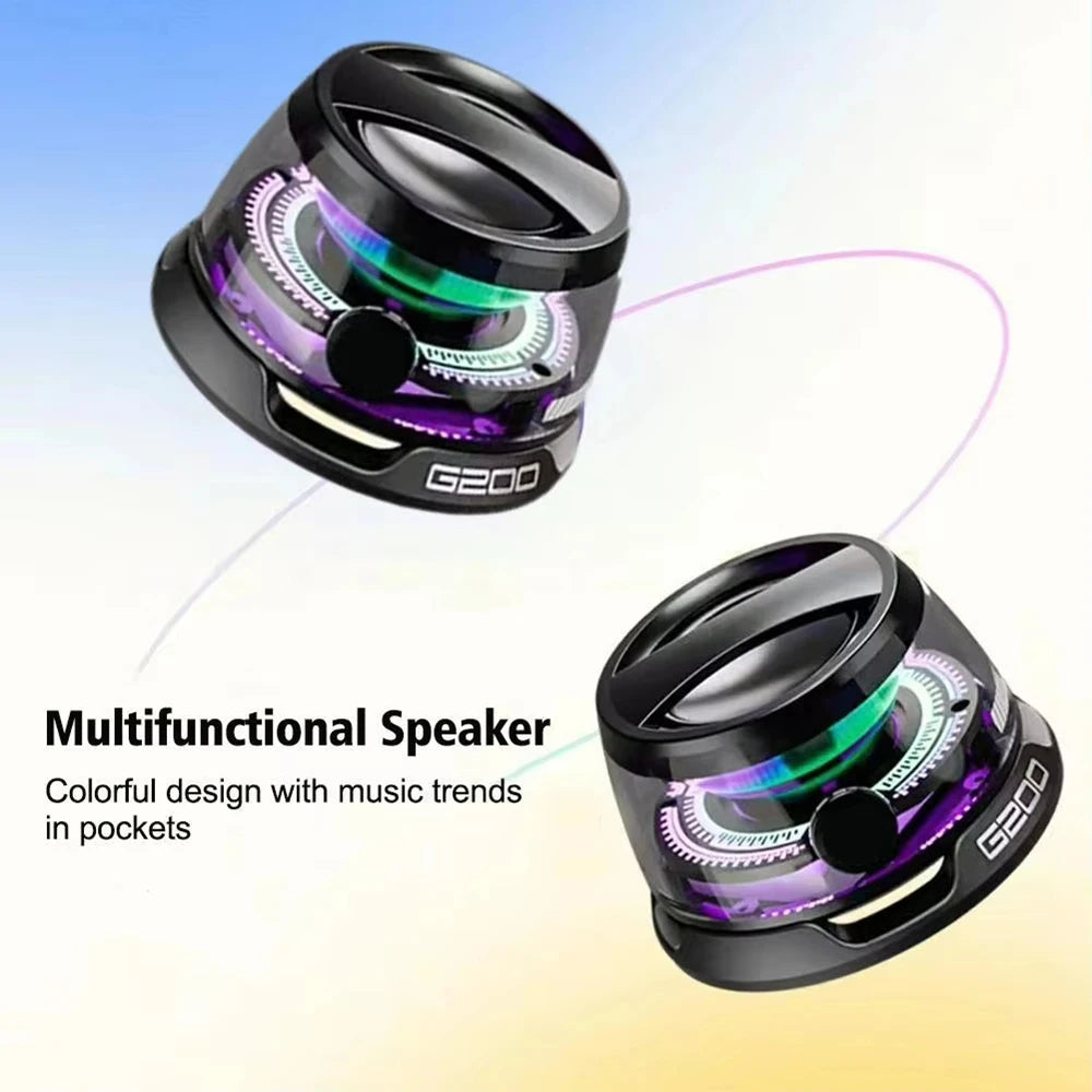 Magnetic Portable Bluetooth Speaker G200 Mini Sound Box Magnetic Bluetooth Multifunctional Rgb Speaker Bluetooth 5.3